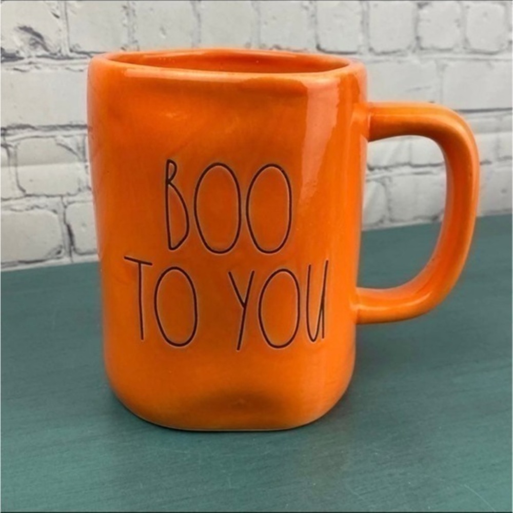 NWT 2/$20 Rae dunn orange boo to you mug Halloween‎